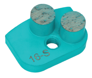 BUTTON 16/18 GRIT SOFT BOND- 14 x 12mm -9 SEGMENTS