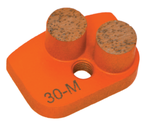 BUTTON 30/40 GRIT MED/HARD 14 x 12mm -9 SEGMENTS